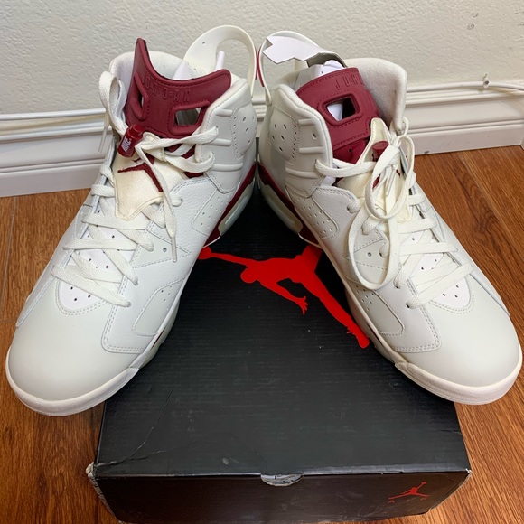 Air Jordan Retro 6 Maroon - Picture 5 of 7